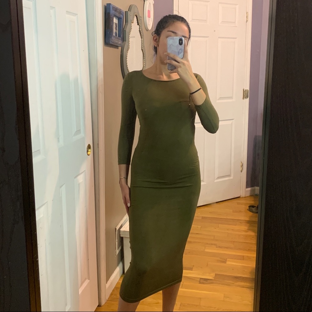 Oliver green long dress